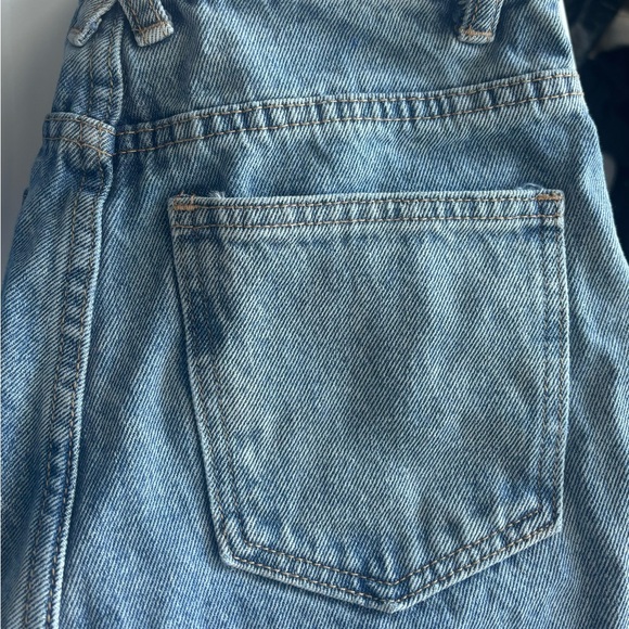 White Fox Long Way To Go High Rise Straight Leg Jeans Washed Blue - Picture 4 of 4